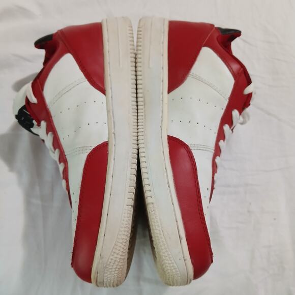 The Ohio State Men's 9 White Leather Red Contrast Low Ankle Sneaker AMAZING Sole - Picture 4 of 16